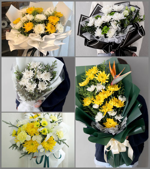 贵州贵阳开阳县龙水乡龙江村白事花束代送